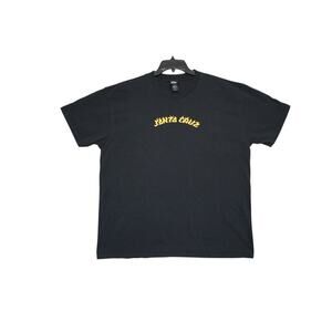 Santa Cruz Flame Logo Graphic Tee – Black – Size XL